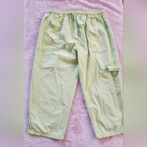 Ragton Women's Green Capris Pants 100% Cotton Size Small